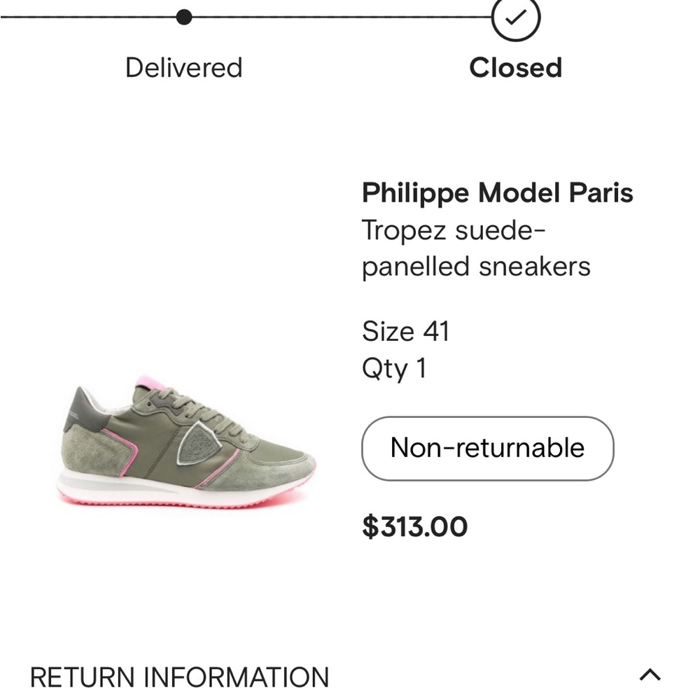 Philippe  Model Paris Tropez suede paneled sneakers